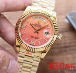 Swiss Quality Rolex Day-Date II Carnelian Dial Gold President Watch with Citizen